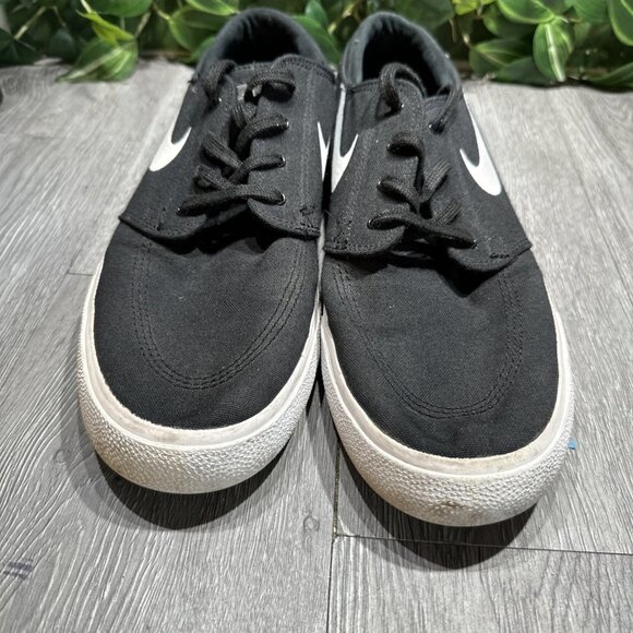 Nike Zoom Stefan Janoski Canvas SB Black White Skate Sneakers Size 13 - Picture 3 of 10